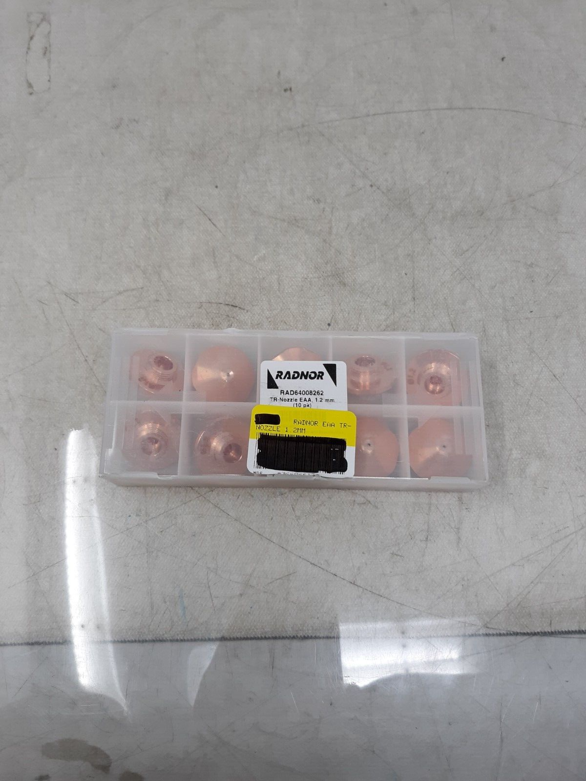 Lot of 12 RADNOR 2 mm Copper TR - Nozzle EGL For Trumpf CO2 Laser Torch