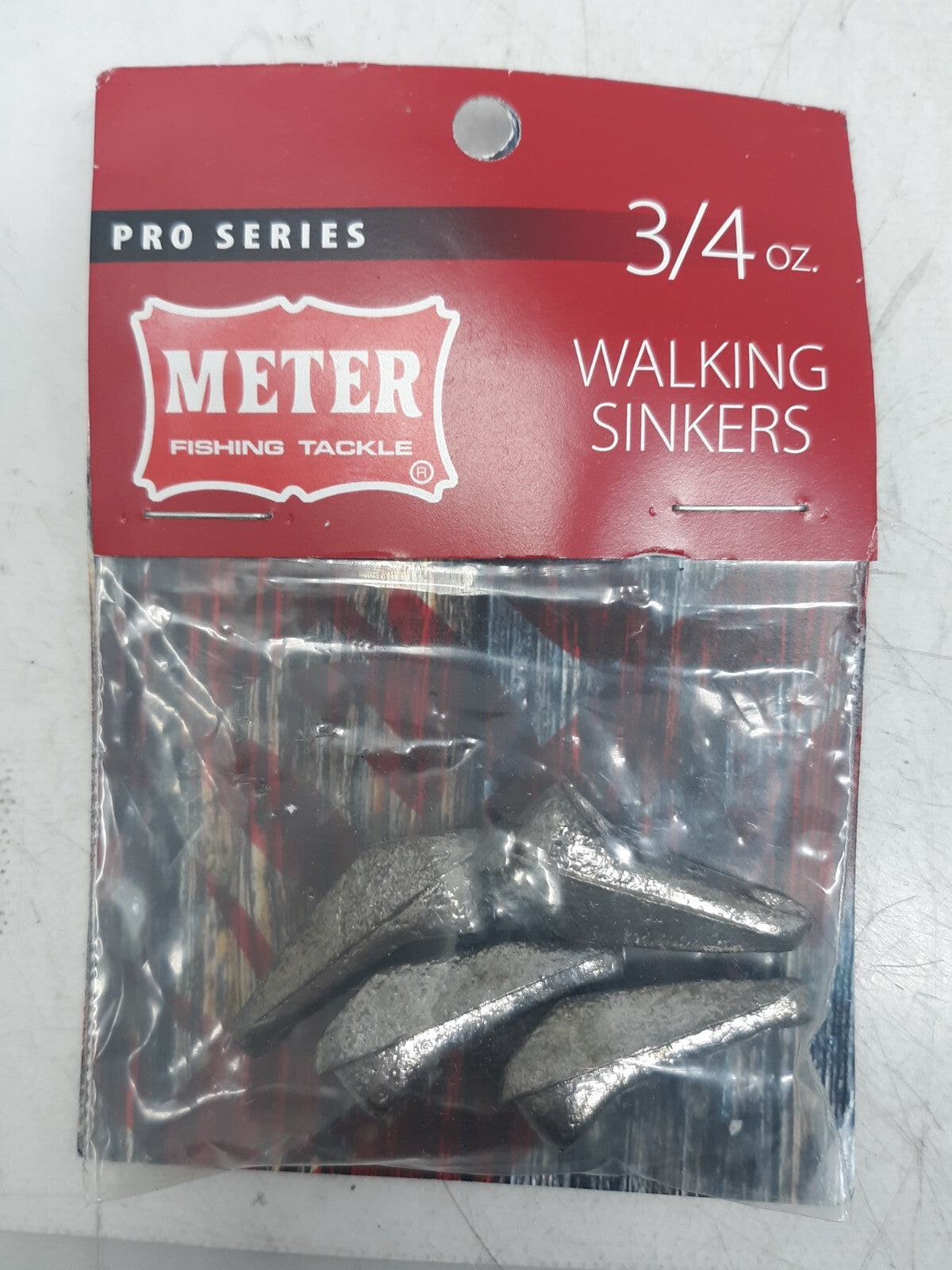 Meter Fishing Tackle Walking Sinkers 3/4 oz Pro Series Lot of 6 Packs Lead Weigh