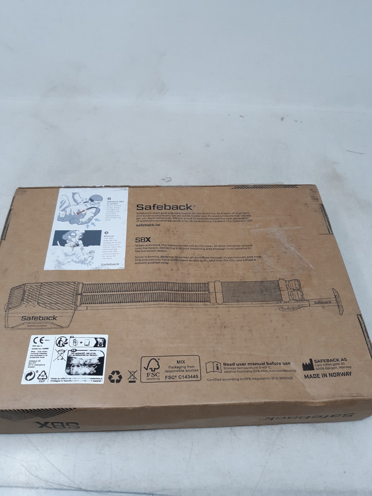 Safeback SBX Avalanche Survival Gear Module 701A01