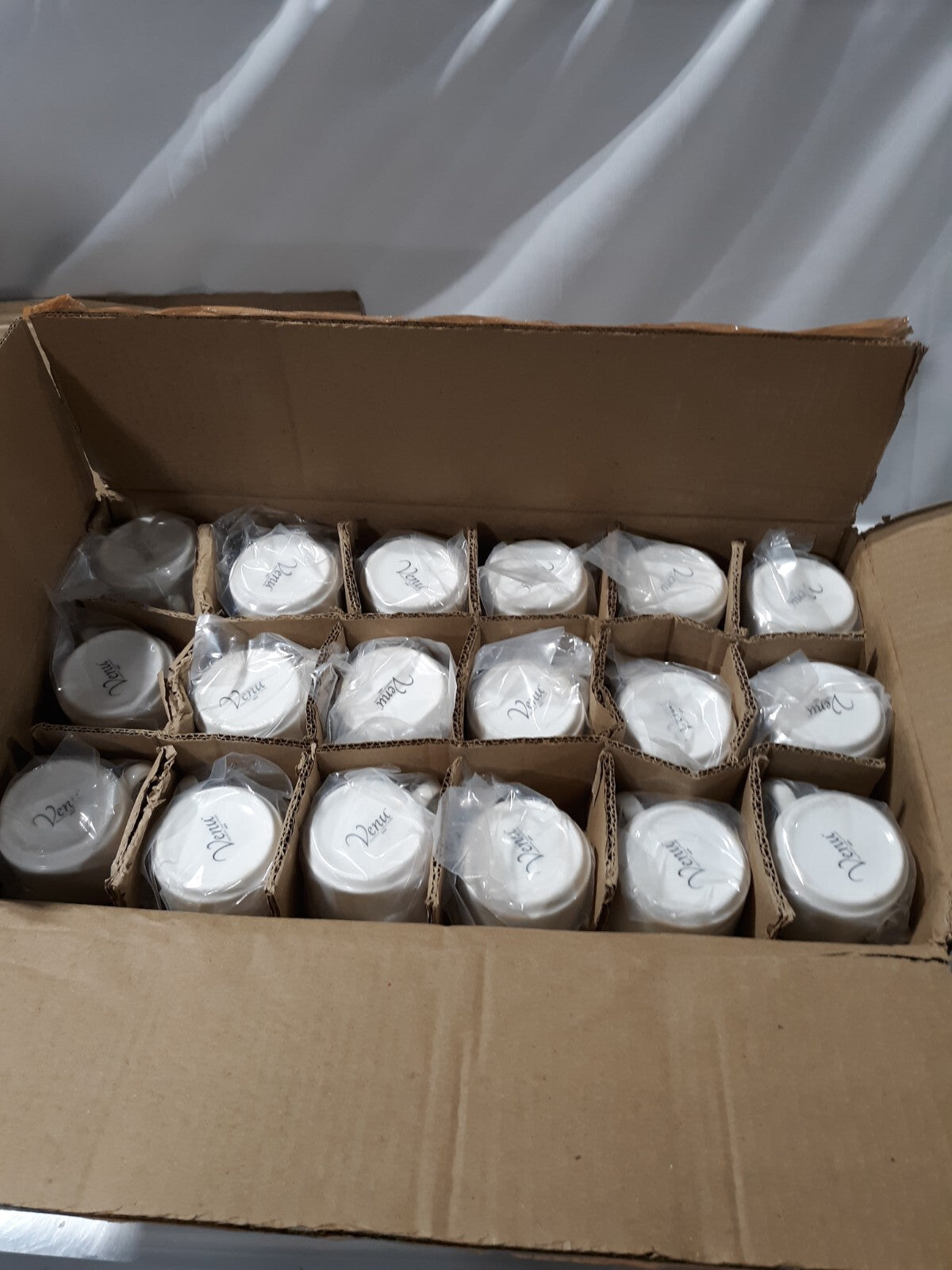 Lot of 36 Venu, Stacking Cup, Bone China, 7.50 oz