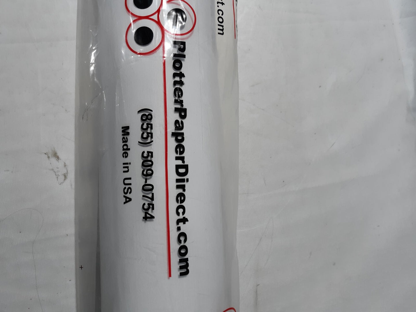 Plotter Paper Direct PolyT844 Plotter Paper – 1 Rolls, White- 36" x 500'