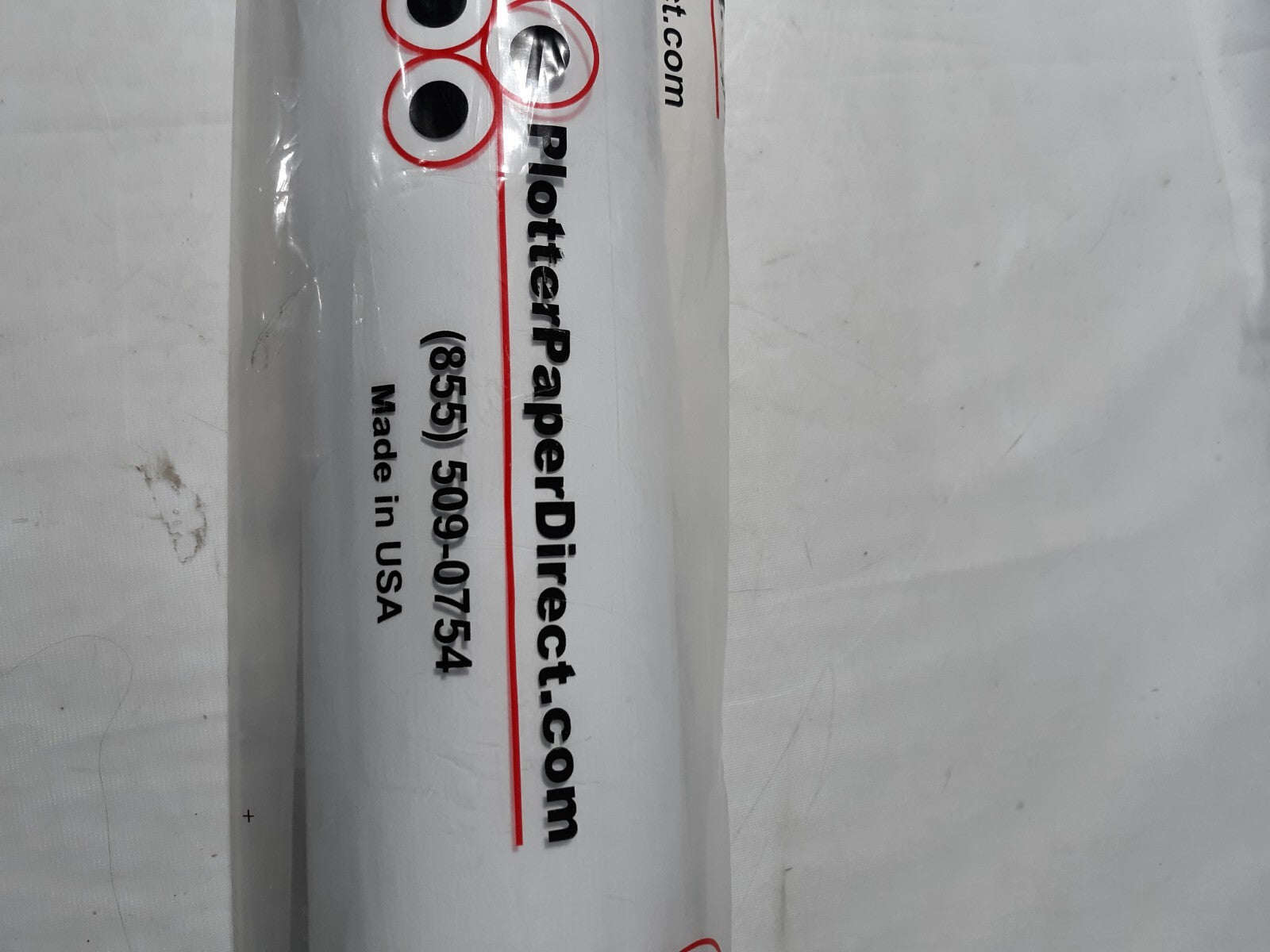 Plotter Paper Direct PolyT844 Plotter Paper – 1 Rolls, White- 36" x 500'