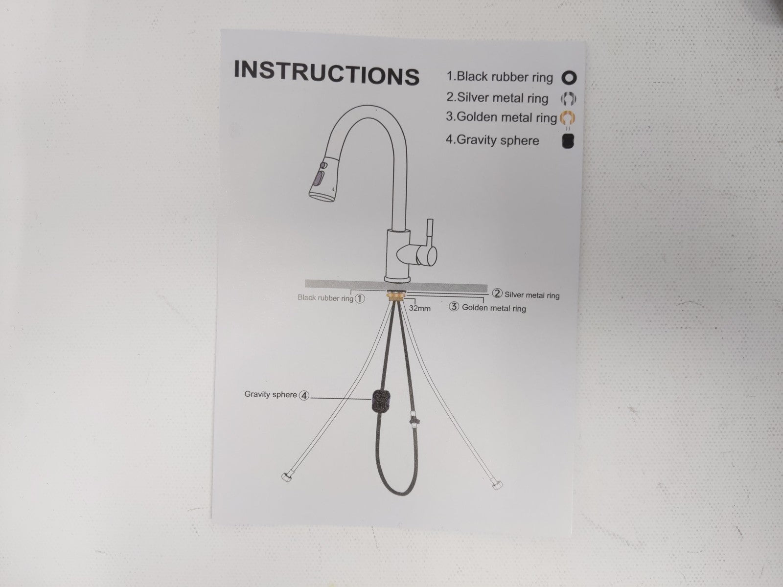 Production Technology Kitchen Faucet Single Hole Pull Down