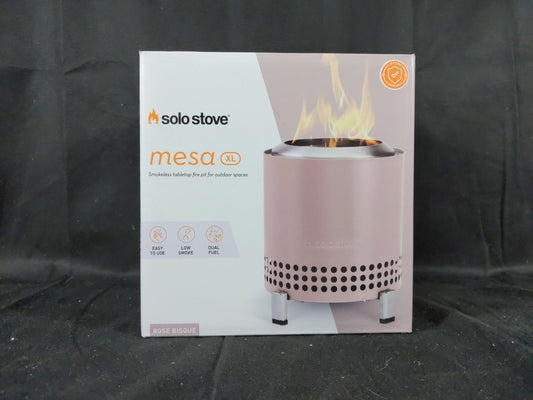 Solo Stove Mesa XL 7" Tabletop Fire Pit with Stand - Rose Bisque Pink -
