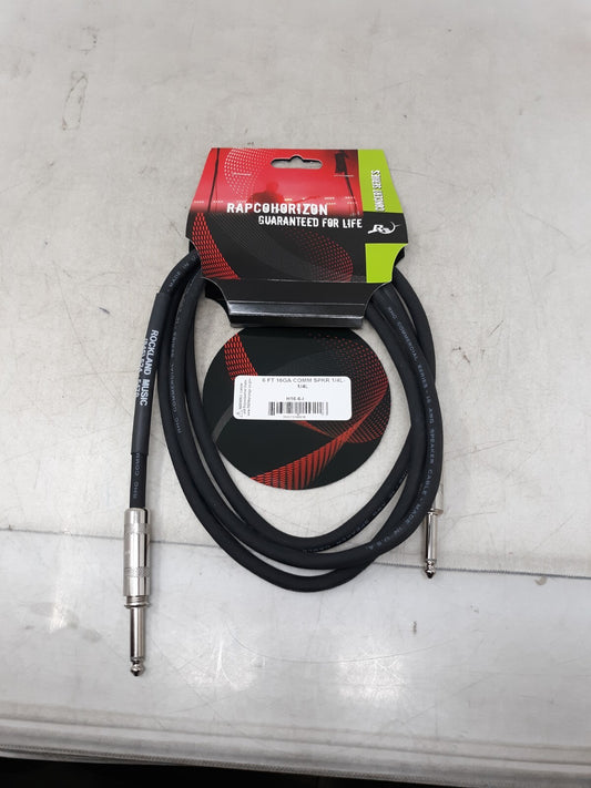 RapcoHorizon H16-6 6FT 16GA 1/4"-1/4" Speaker Cable