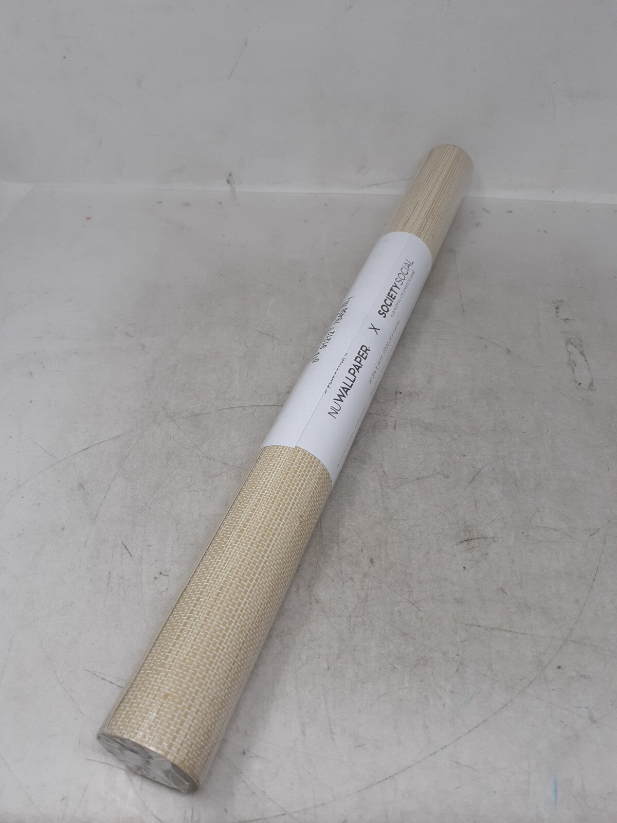 NuWallpaper Tan Poplin Peel and Stick Wallpaper, SSS4570