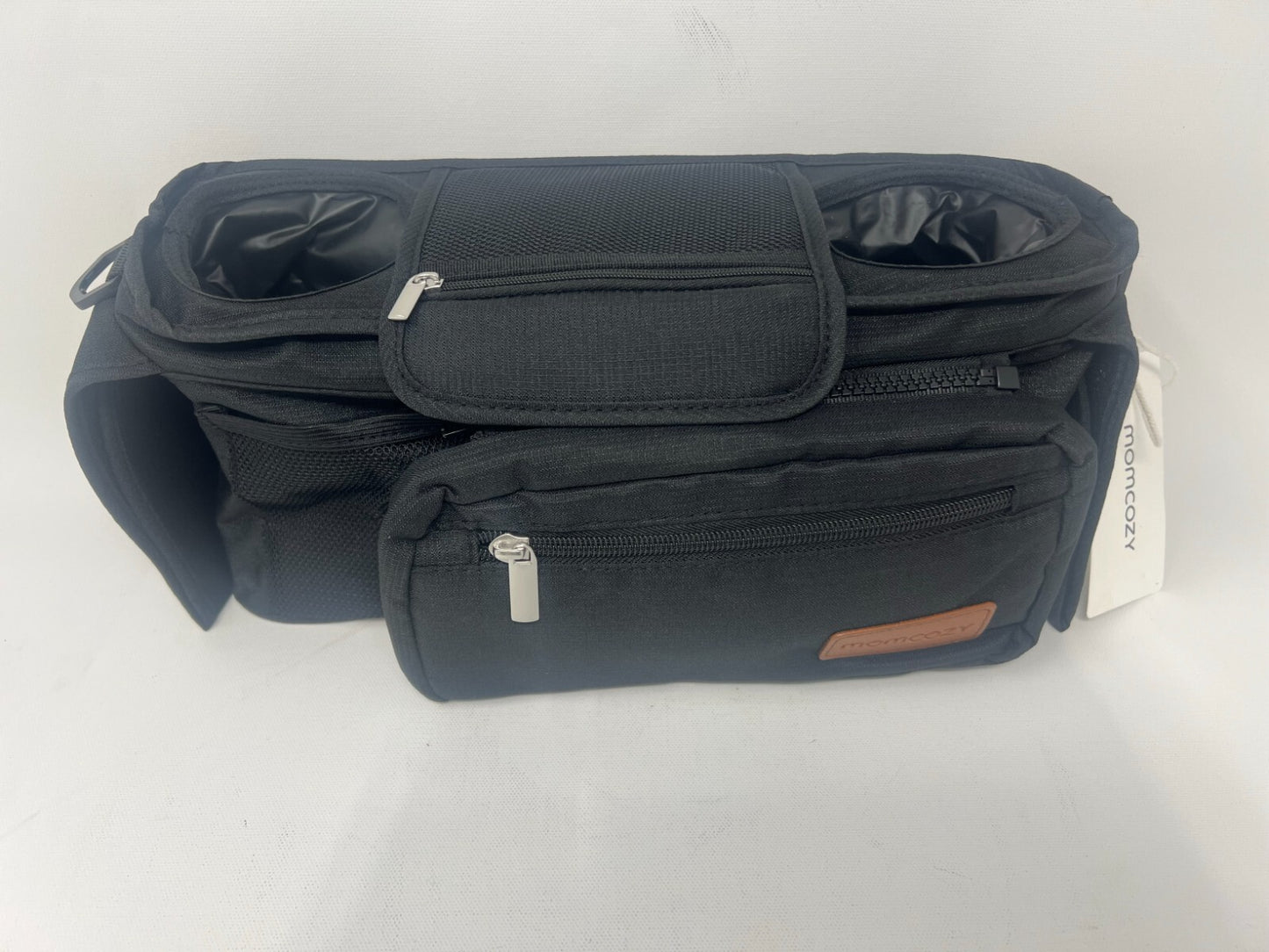 Momcozy Universal Stroller Organizer w/ Insulated Cup Holder & Straps