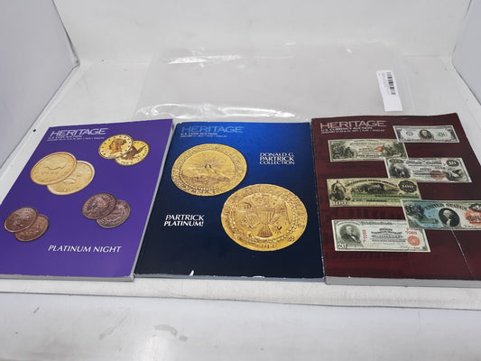 Set of 3 Heritage Auctions Catalogs US Coins and Currency Jan 2021