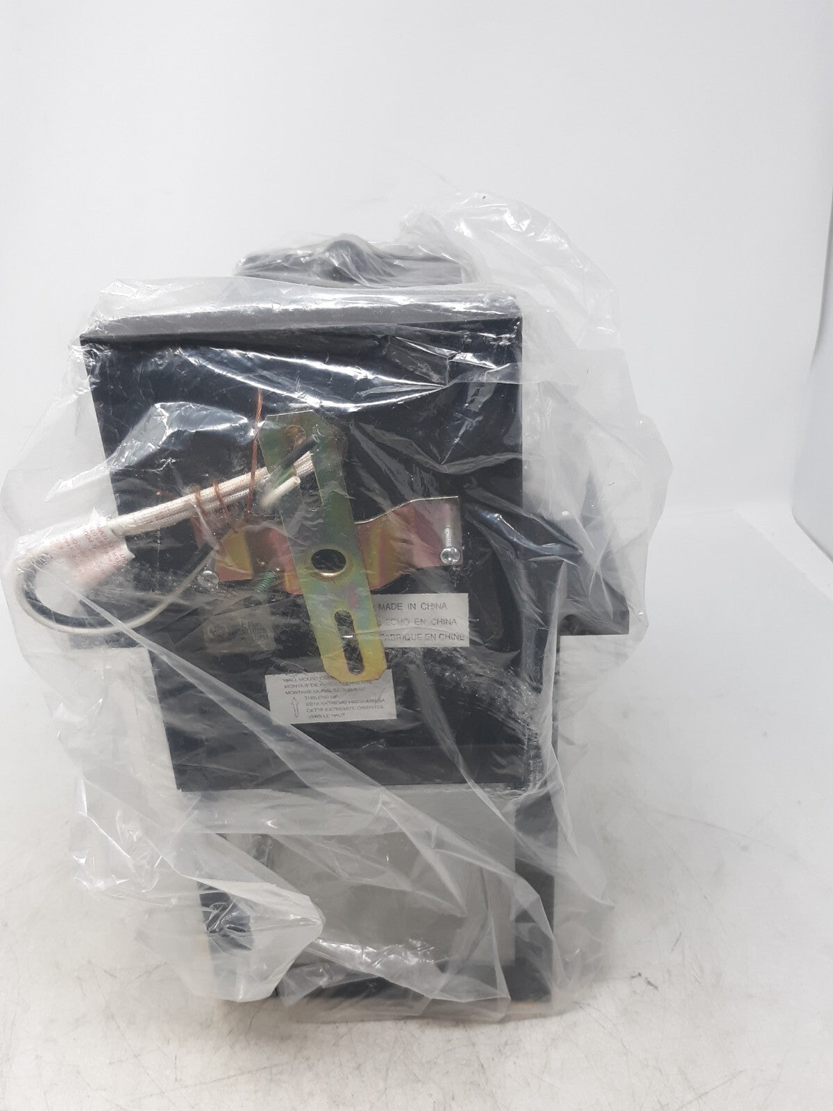 Modern Outdoor Wall Lantern Light Fixture Black Geometric Glass Sconce