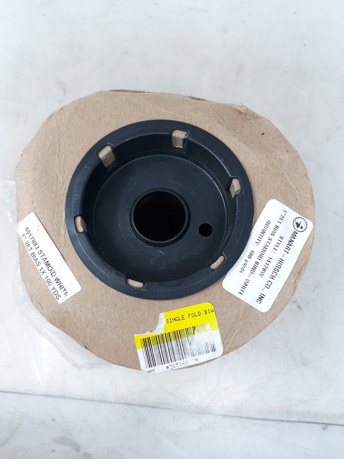 Manart-Hirsch Binding Stamoid 2ET Bias Cut 1" Linen 100 Yards 1412W