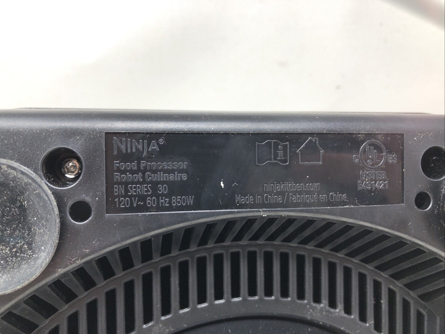 NINJA MOTOR BASE FOR PROFESSIONAL FOOD PROCESSOR MODEL BN601 120V-60Hz 850w