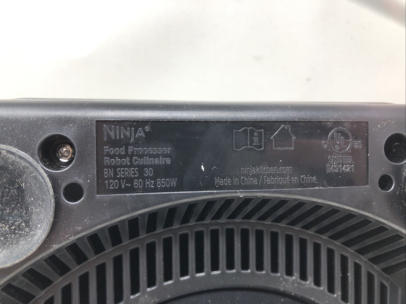 NINJA MOTOR BASE FOR PROFESSIONAL FOOD PROCESSOR MODEL BN601 120V-60Hz 850w