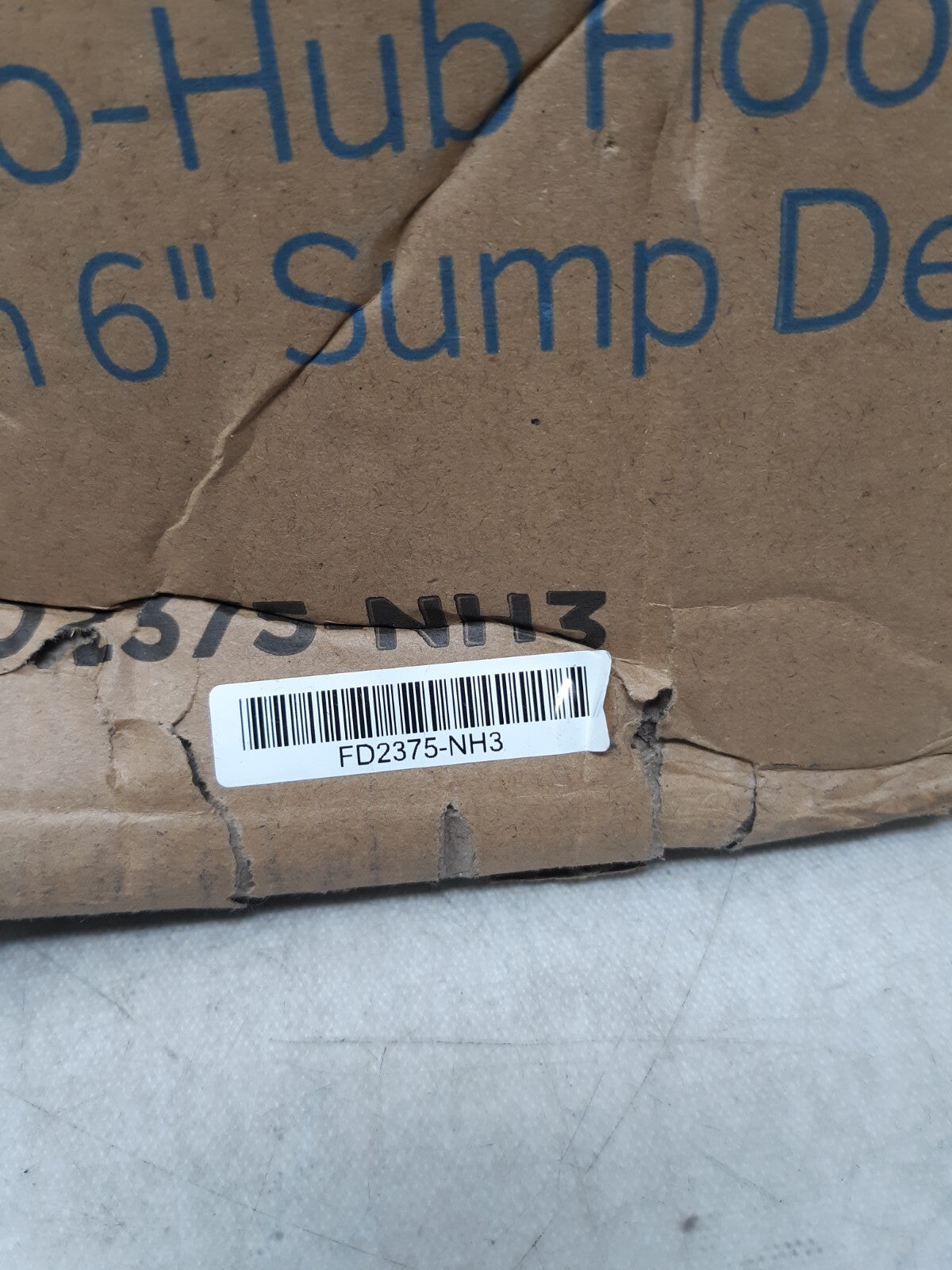 ZURN 12X12X6 3" NH FLR SINK ZFD2375-NH3 / 180465