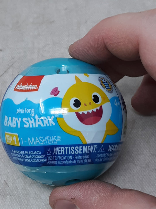 Mash'ems Baby Shark Collectable Squishy Characters Toy - Styles May Vary
