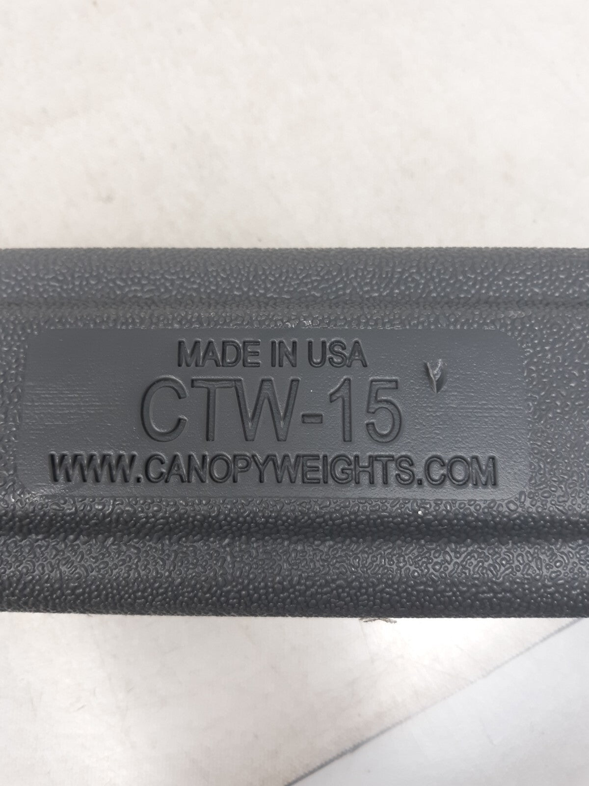 US Weight The Ingot Canopy Weight Gray 15 LBS CTW-15