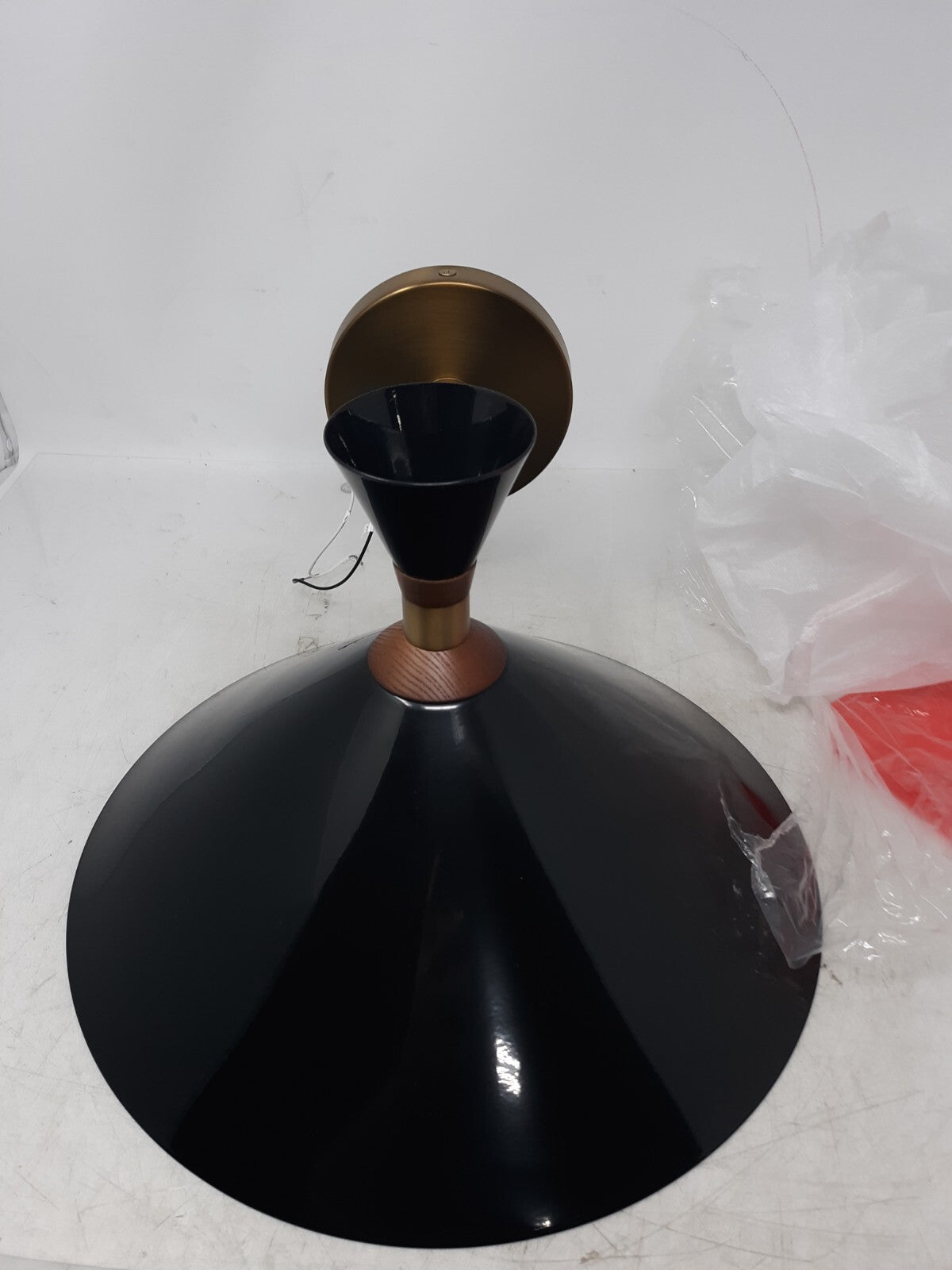 Soho House Wall Sconce Light Fixture Matte Black & Brass 6W UL Rated