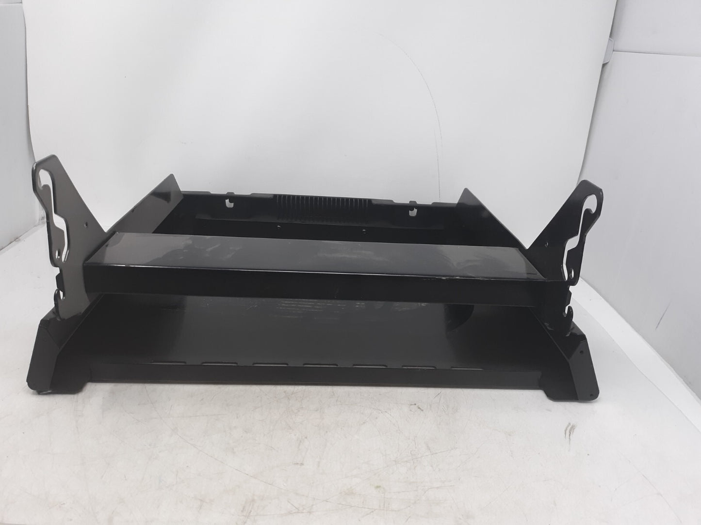 OEM Vehicle Center Console Storage Bin Assembly Black Plastic & Metal