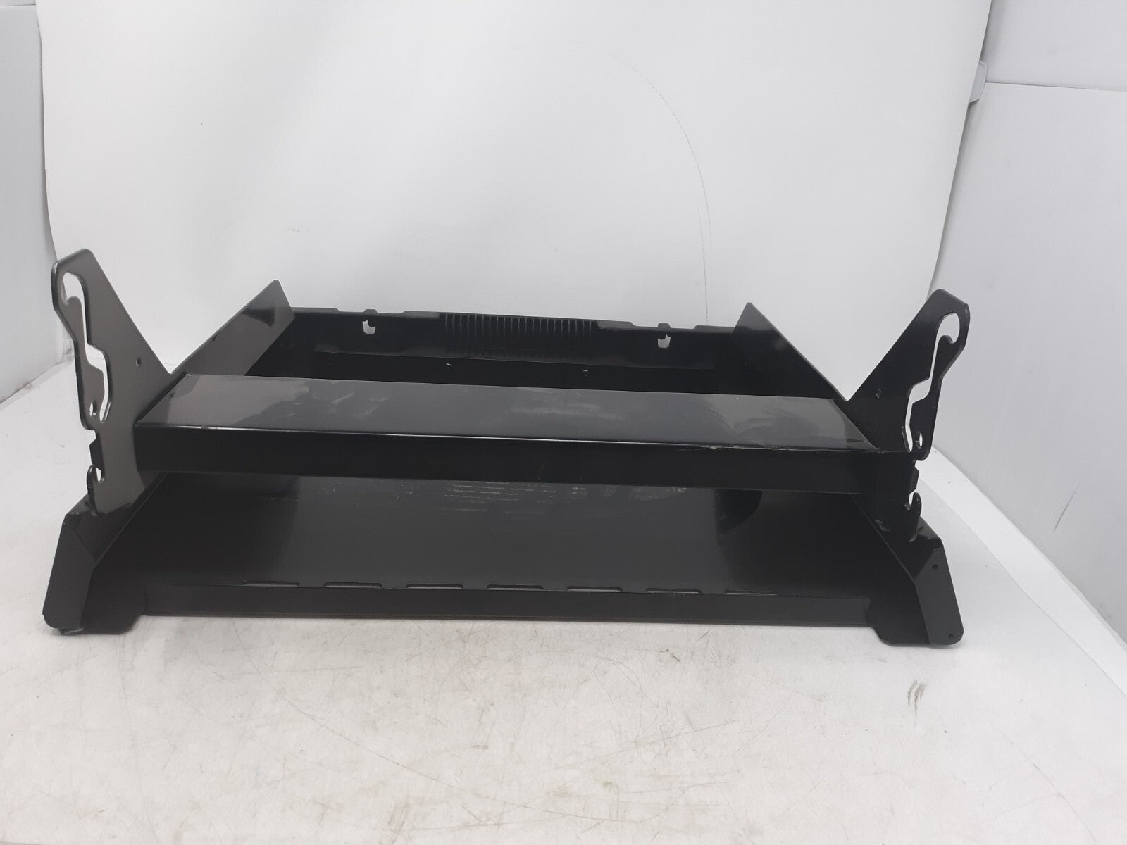 OEM Vehicle Center Console Storage Bin Assembly Black Plastic & Metal
