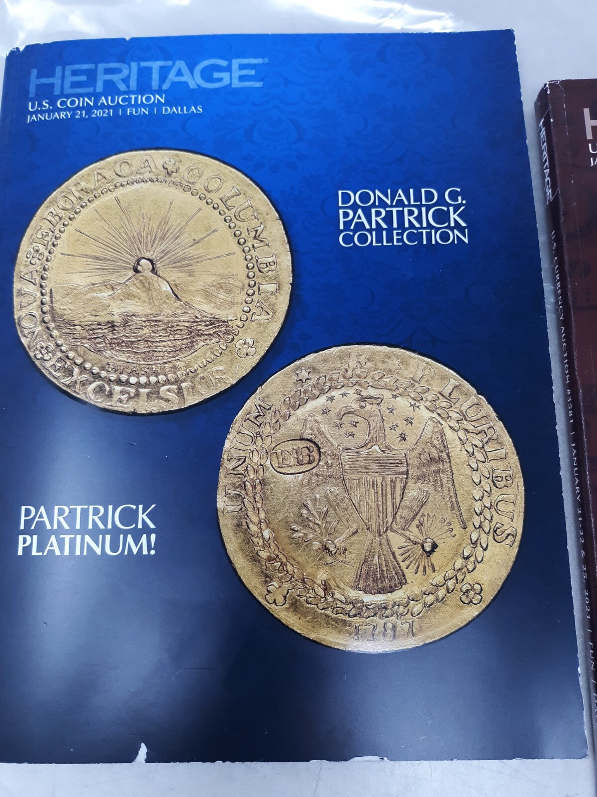 Set of 3 Heritage Auctions Catalogs US Coins and Currency Jan 2021