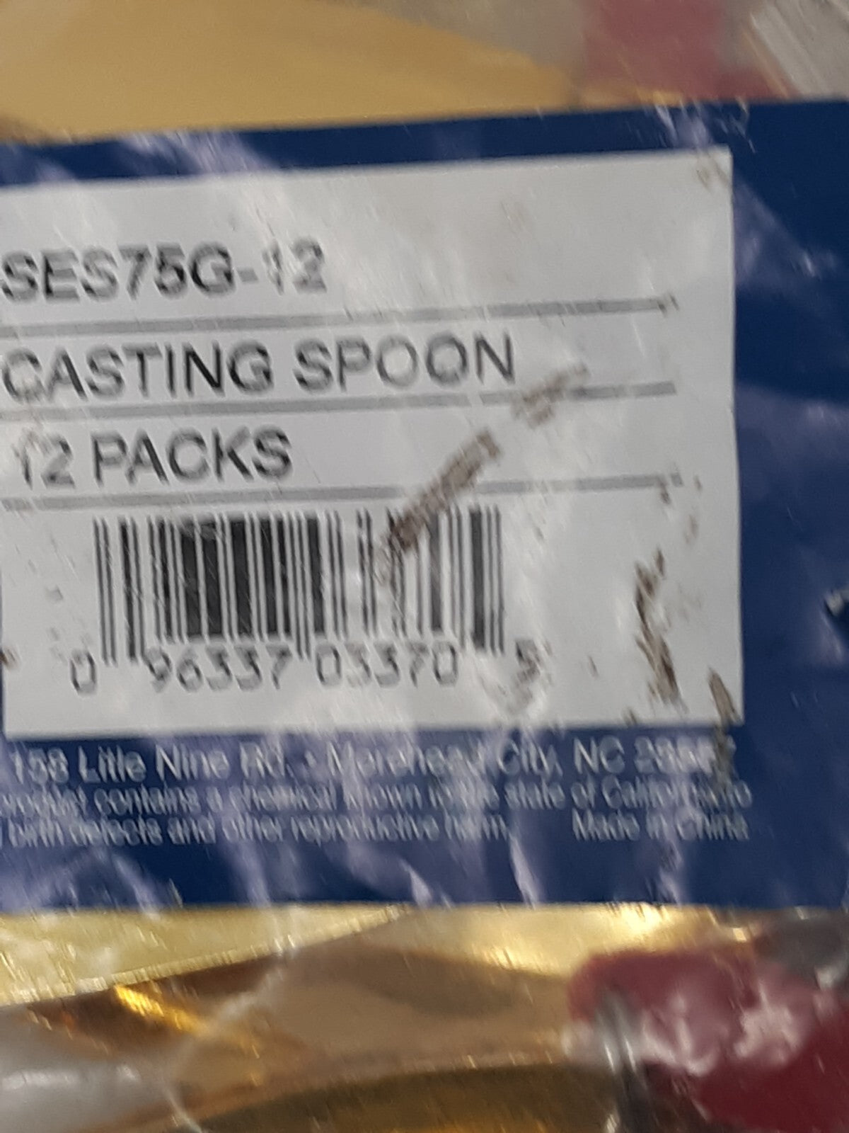 Sea Striker SES75G-12 Gold Casting Spoon 2.5" Saltwater Fishing Lures Lot of 12