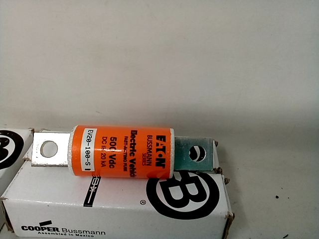 Cooper & Bussmann Electric Vehicle Fast Acting Fuse, EV20-100-S, lot of 3