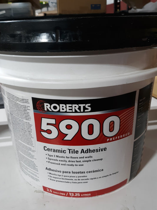 Roberts 5900 Ceramic Tile Adhesive 3.5 Gal (13.25L) Type I Mastic