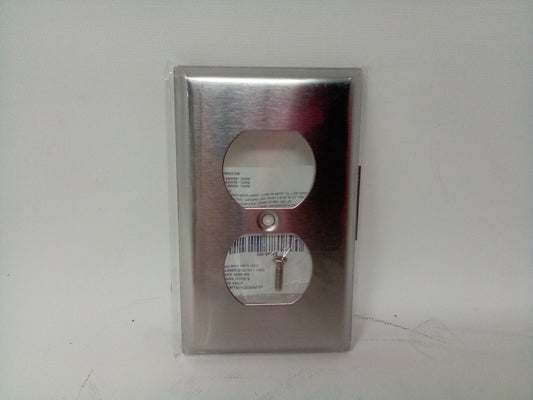 Leviton One Gang Wallplate Duplex Satin Mag 430ss 84003 (25pack)