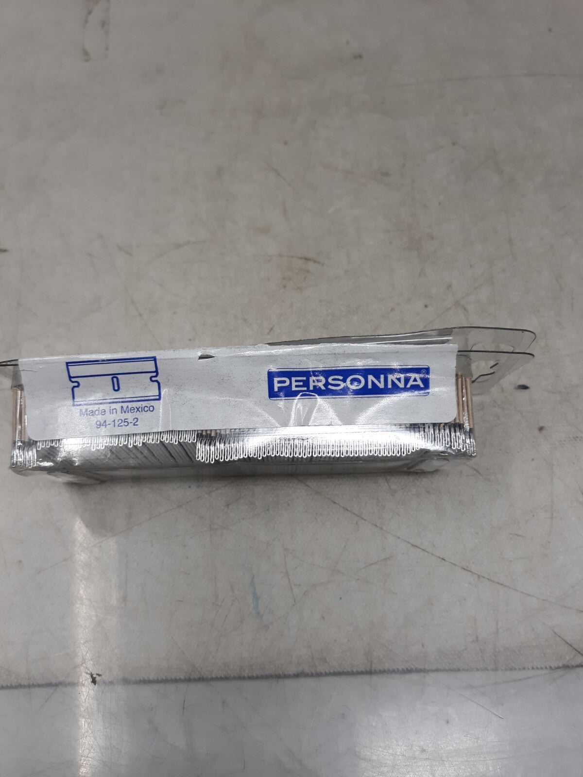 (100-Pk) Heavy Duty Single Edge Razor Blade Aluminum .012" Gauge 21719-1