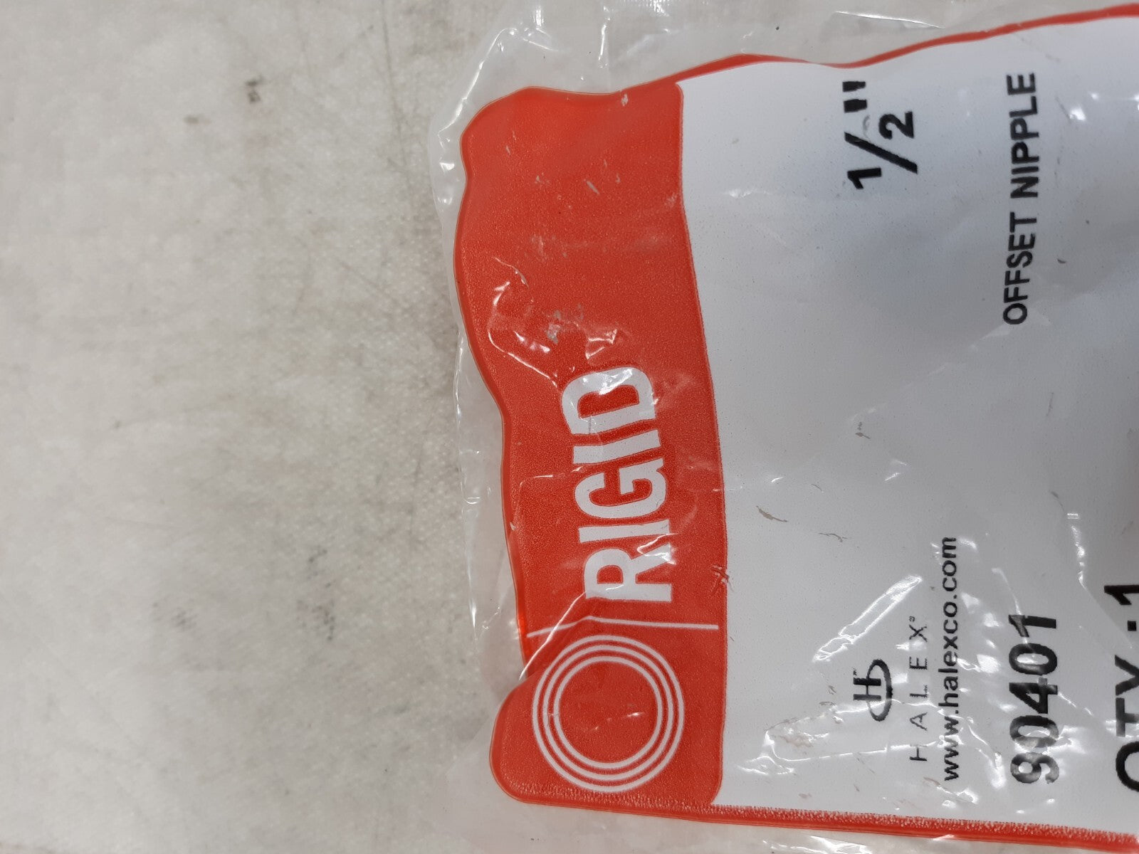 Lot of 5 Halex® 90401 Rigid Offset Nipple, 1/2"