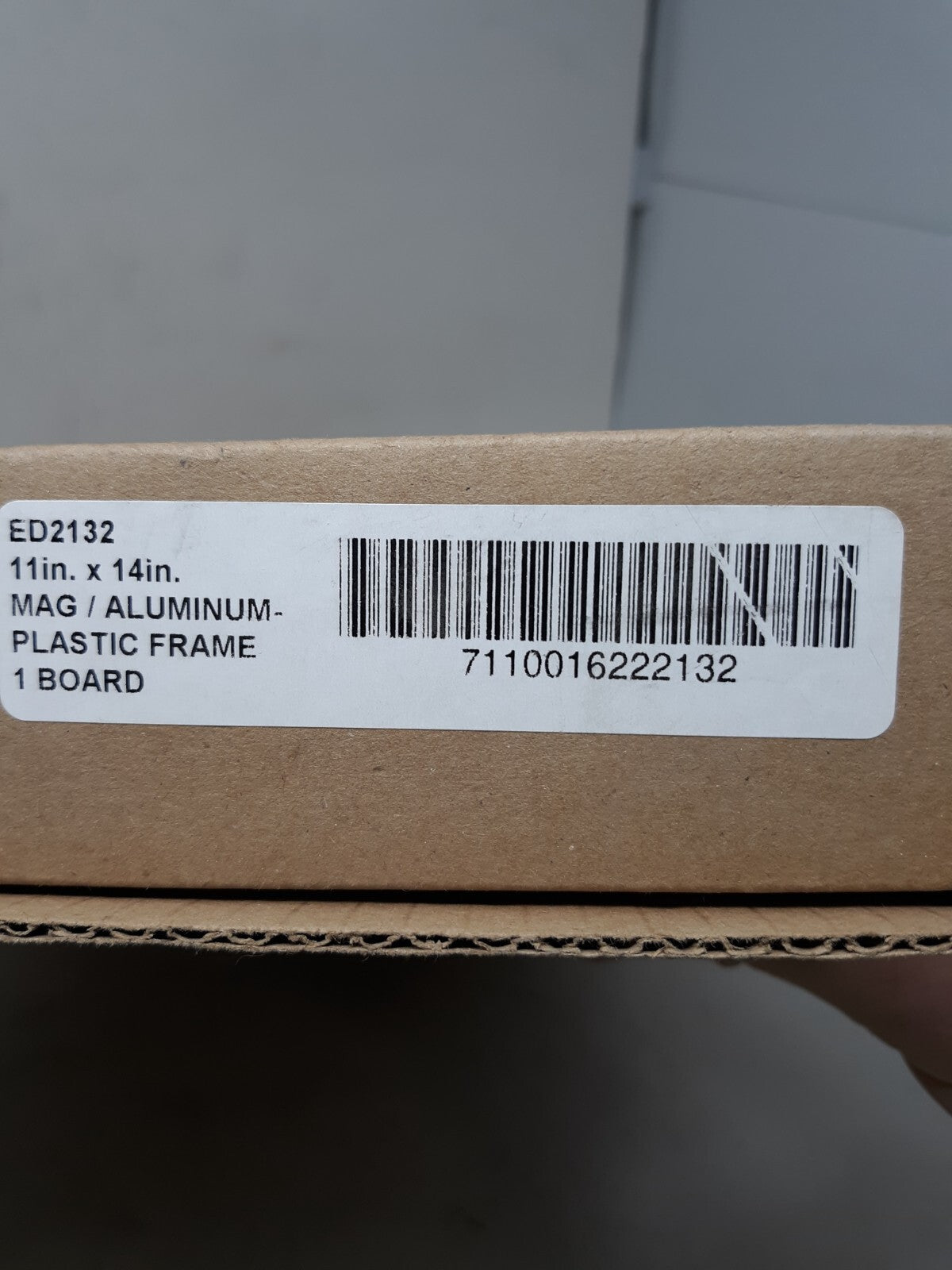 SKILCRAFT 7110-01-622-2132 White Board, Aluminum, 14" X 11" 803TF8