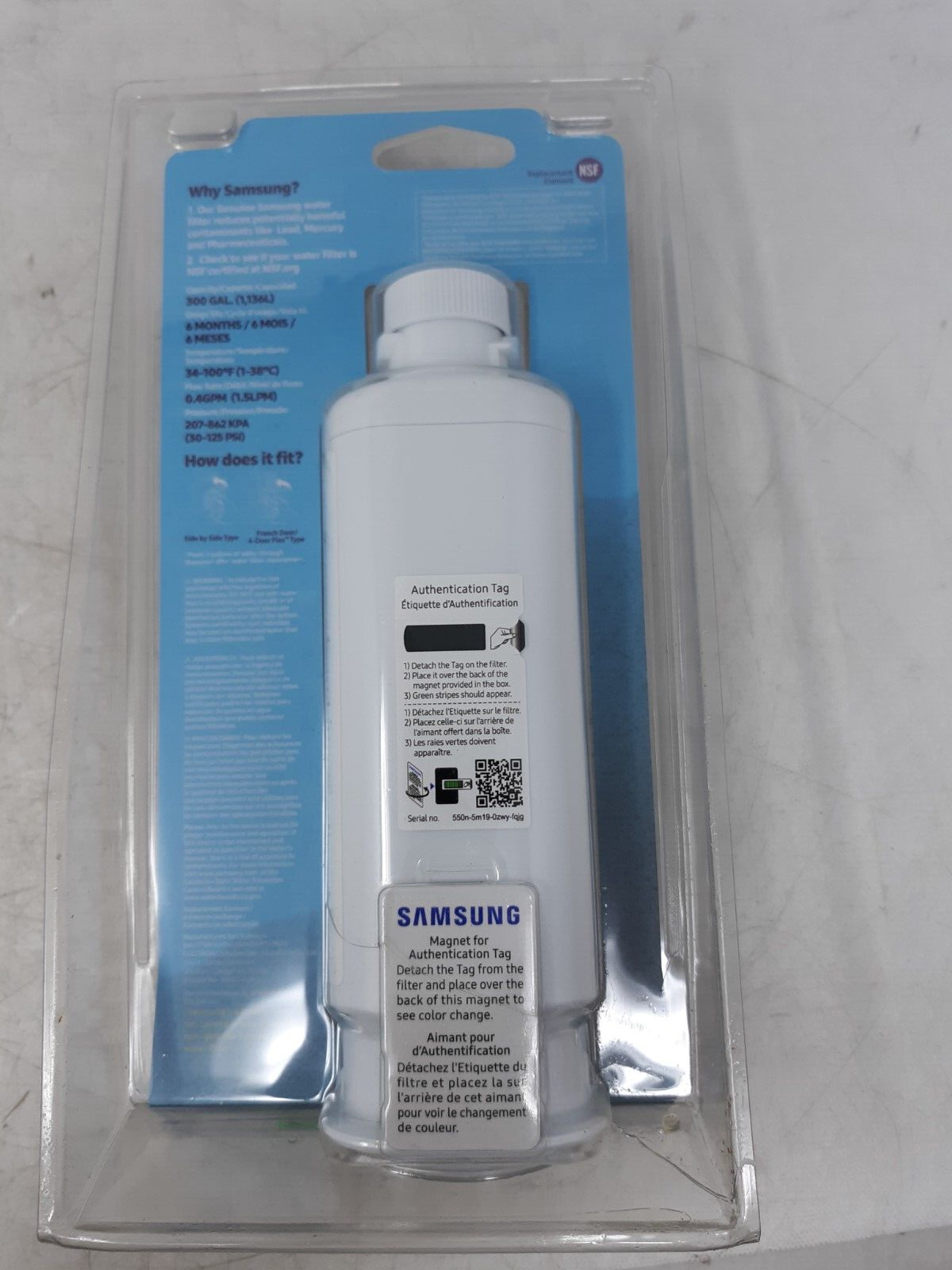 Samsung HAF-QINS/EXP Refrigerator Water Filter - White