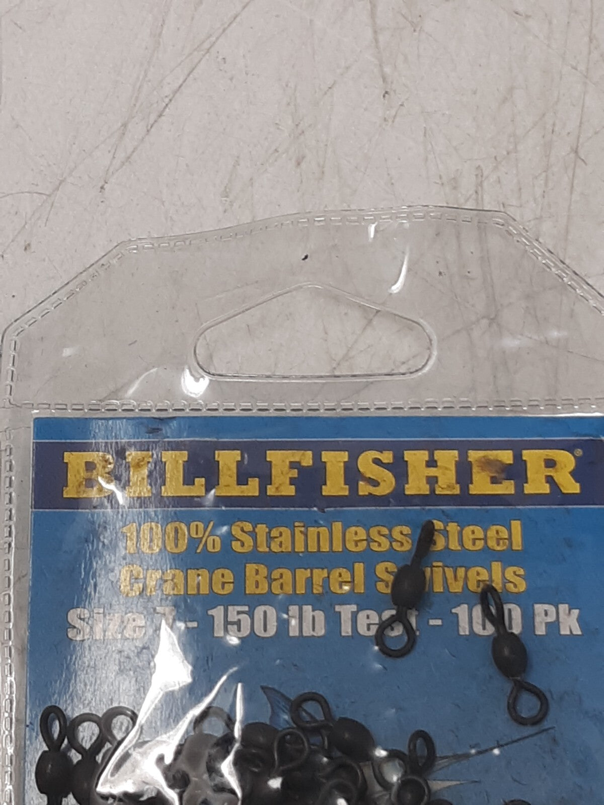 Billfisher R7-100 Crane Barrel Swivels Size 7 150lb Test Stainless Steel 100 Pcs