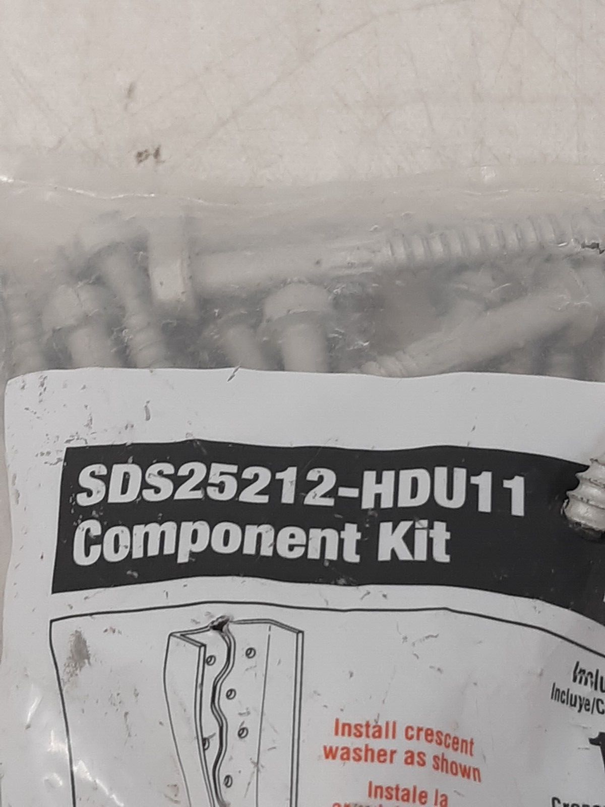 Simpson Strong-Tie SDS25212-HDU11 Component Kit – 30 Screws & Crescent Washer