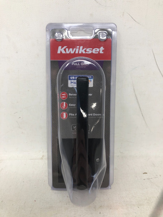 Kwikset Pull-Only Jaladera Door Handle ~ One-Sided Lever, Reversible, Black