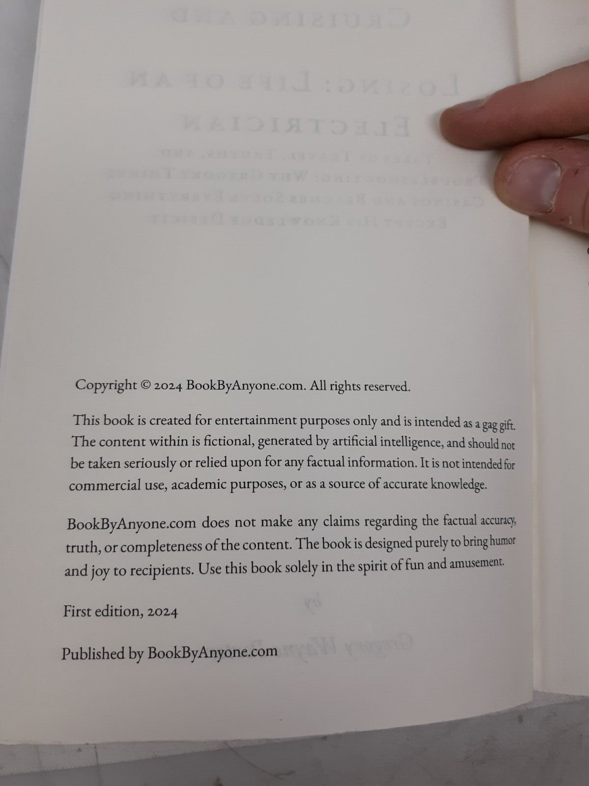 Gregory Wayne Porter - Cruising and Losing: Life of an Electrician (2024, Paperb