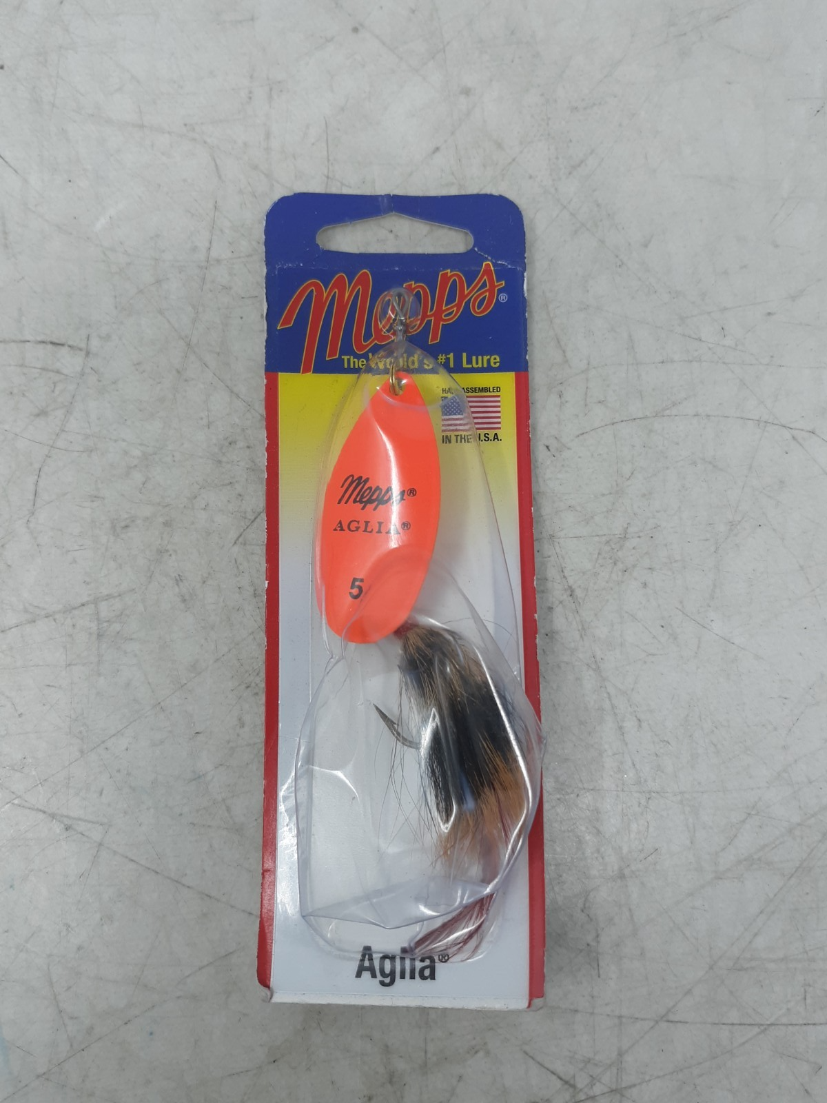 Mepps Aglia B5ST HO-BR Spinner Lure Size 5 1/2oz Treble Hook Hair Skirt USA