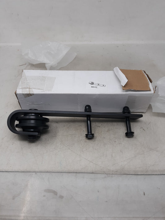 J Style Matte Black Barn Door Roller 11-1/4" OAL 2-3/4" Roller Dia