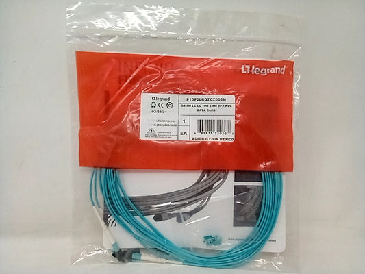 LEGRAND - P1DF2LRGZGZ005M, QS 5M LC LC 10G 2MM DPX PVC DATA CARD
