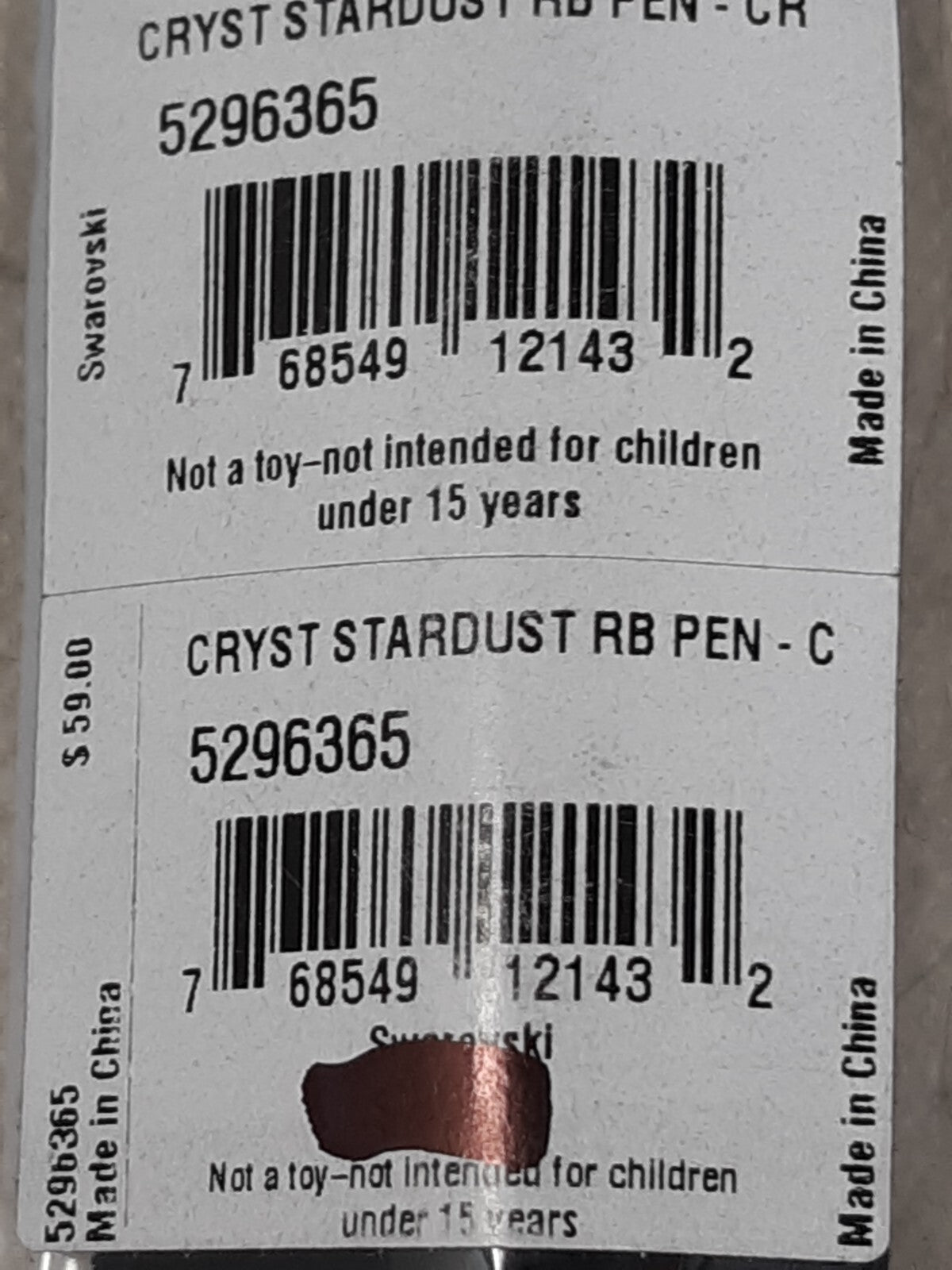 Swarovski Crystal Crystalline ballpoint pen Chrome