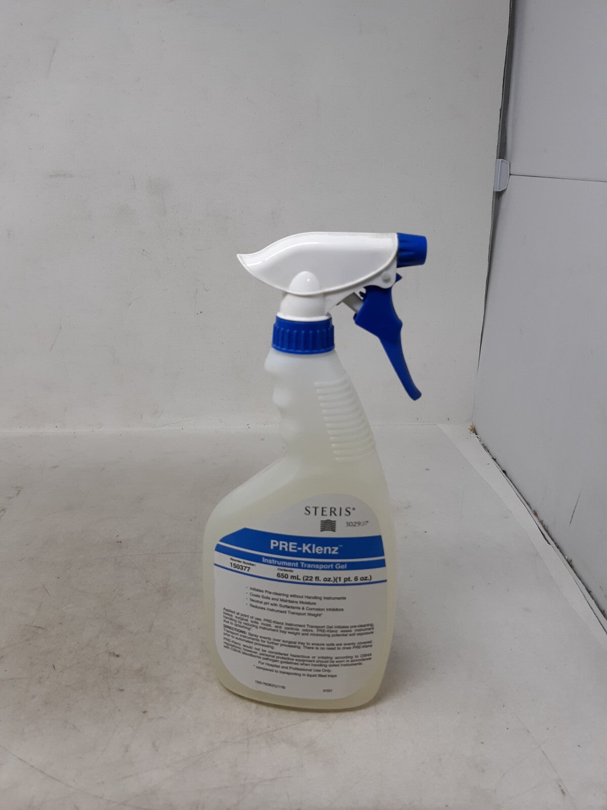 Steris Pre-Klenz Instrument Transport Gel Spray Bottle 22 fl oz 150377