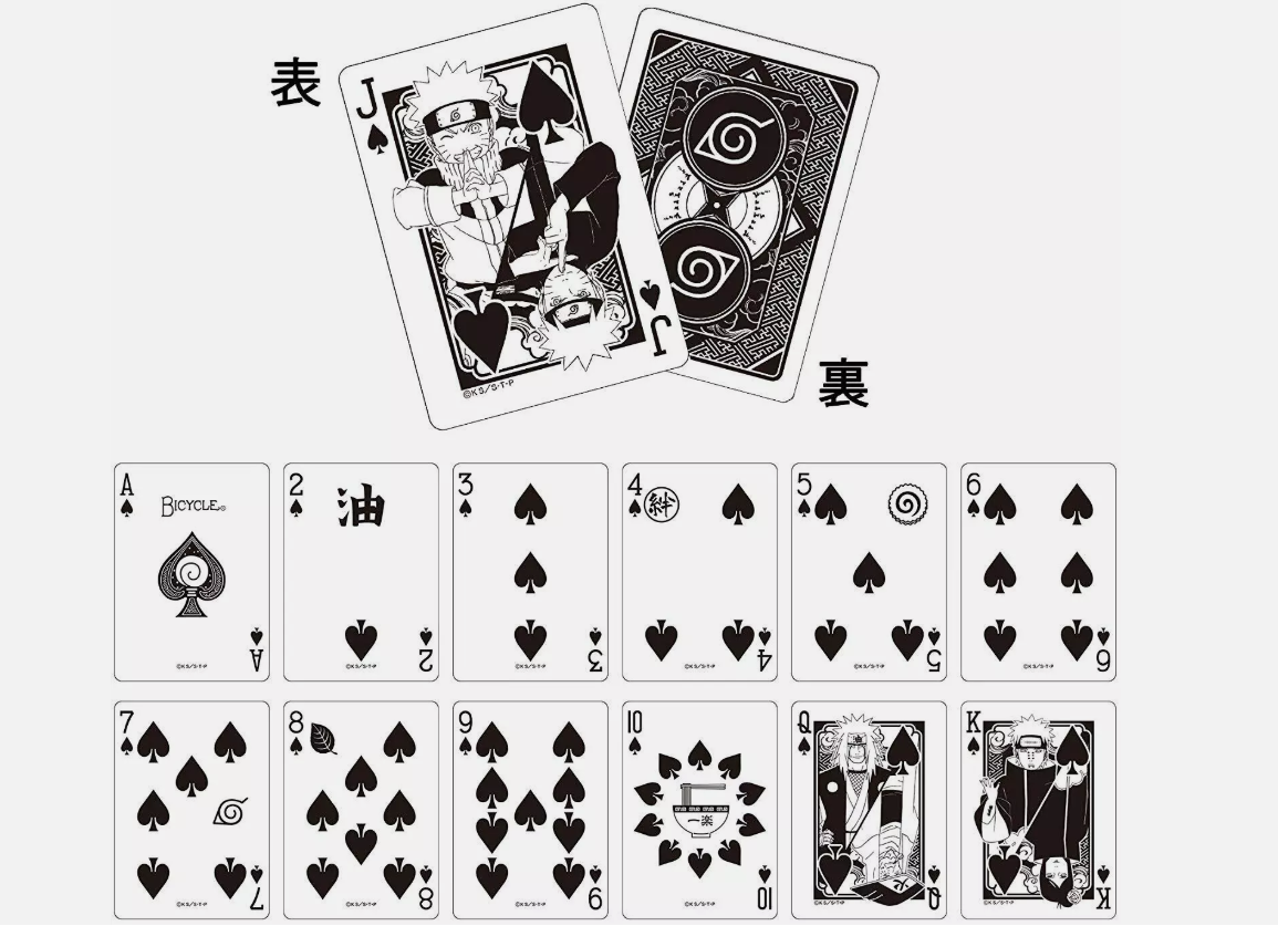 Bicycle Naruto Shippuden Playing Cards / Trump / Rare