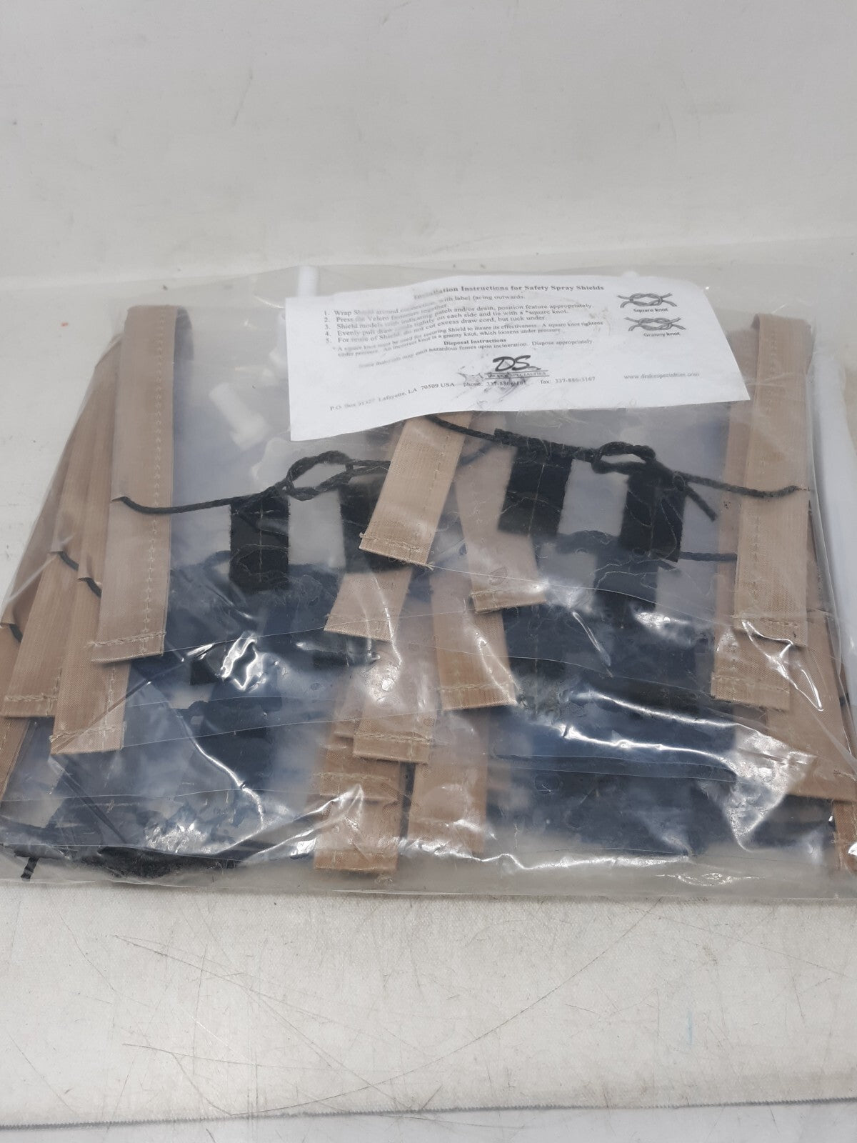 Lot of 10 Drake Specialties Clear PTFE Coupling Spray Shield