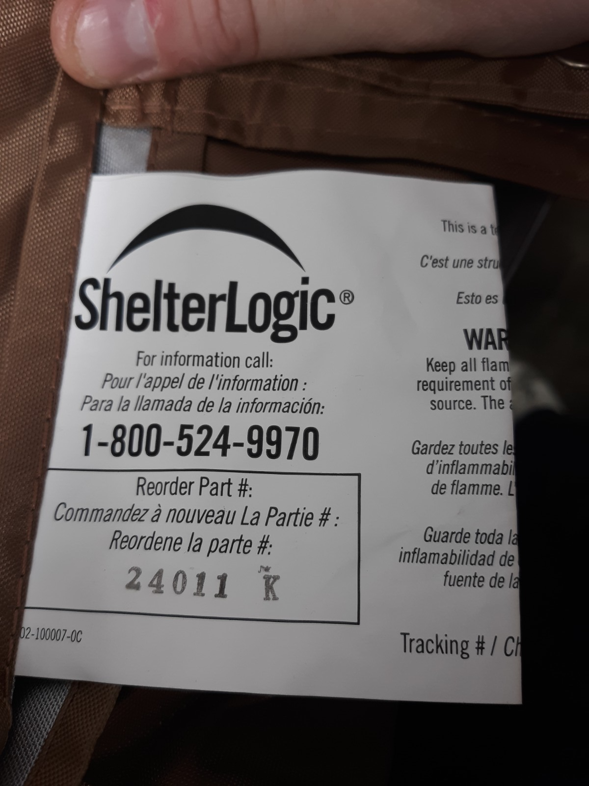 ShelterLogic Replacement Cover Kit 24011 for 10x20 Shelter | Brown Polyethylene