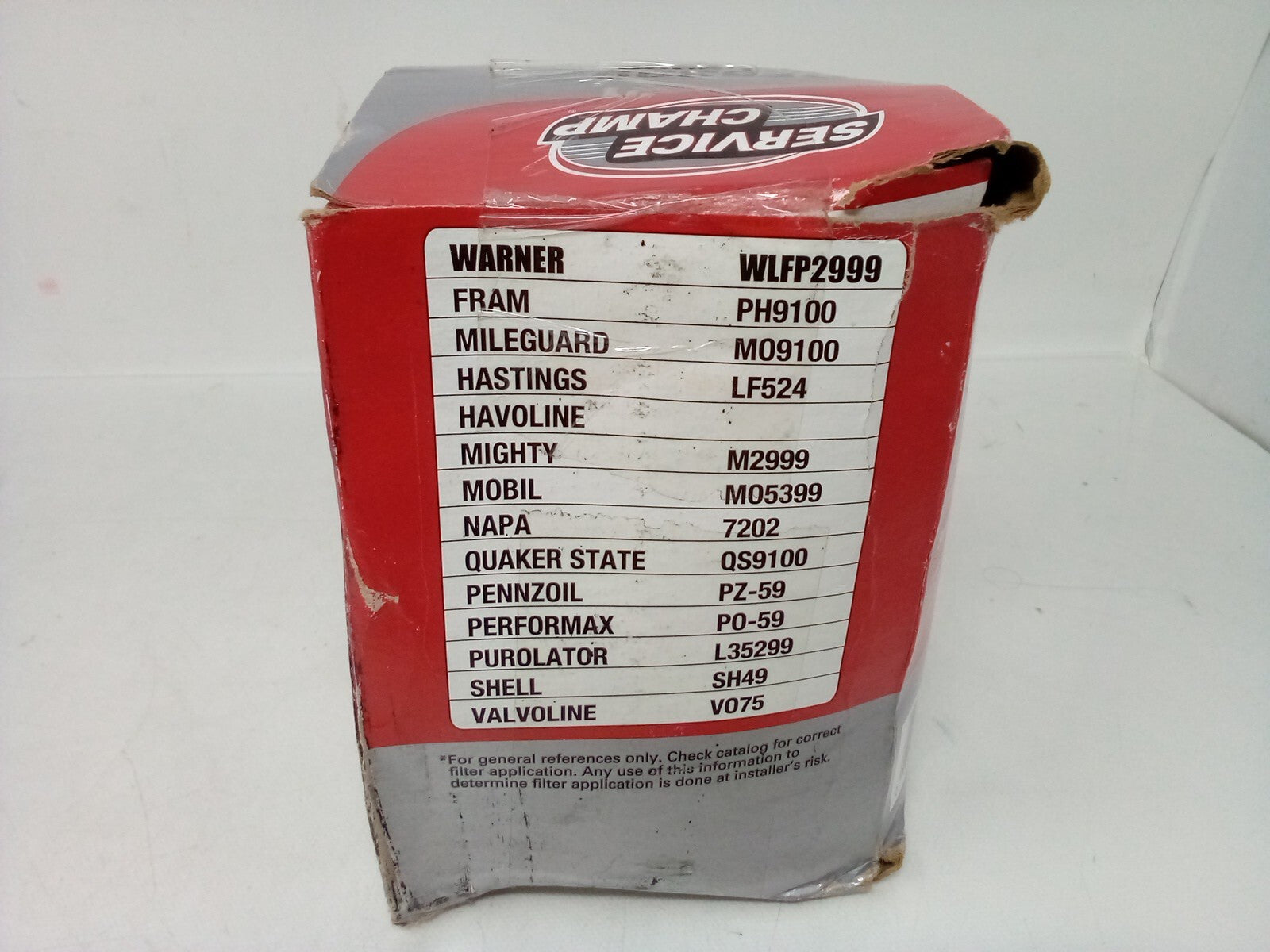 Service Champ OF5399 / WLFP2999,PH9100,MO9100 Oil Filter