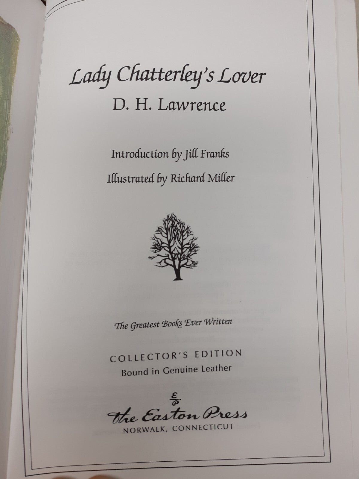 Lady Chatterley's Lover by DH Lawrence (Easton Press, Leather)