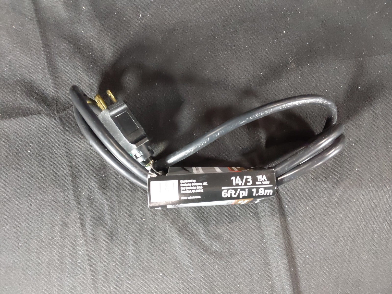 Southwire 14/3 Power Tool Replacement Cord - 6-Foot, Black 15 A 9716SW8808 SJTW