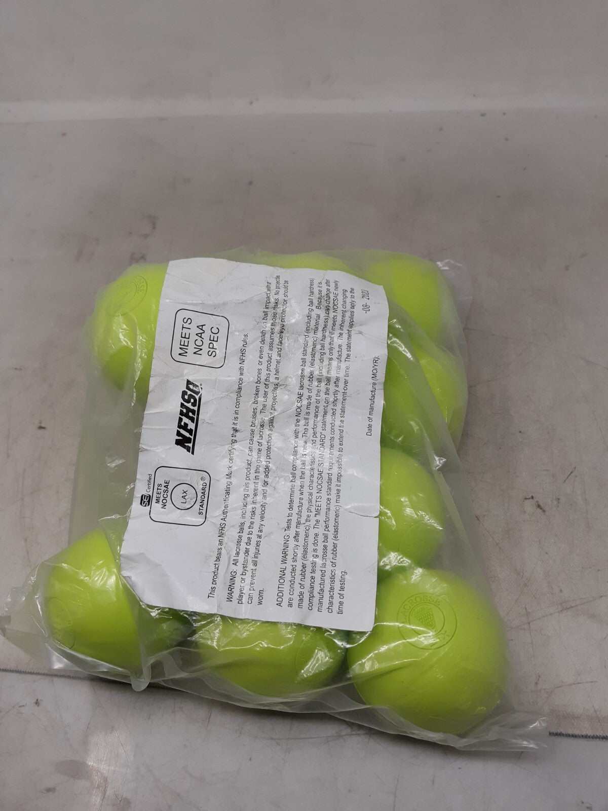 Lacrosse Official Lacrosse Balls Lime - 12 Count