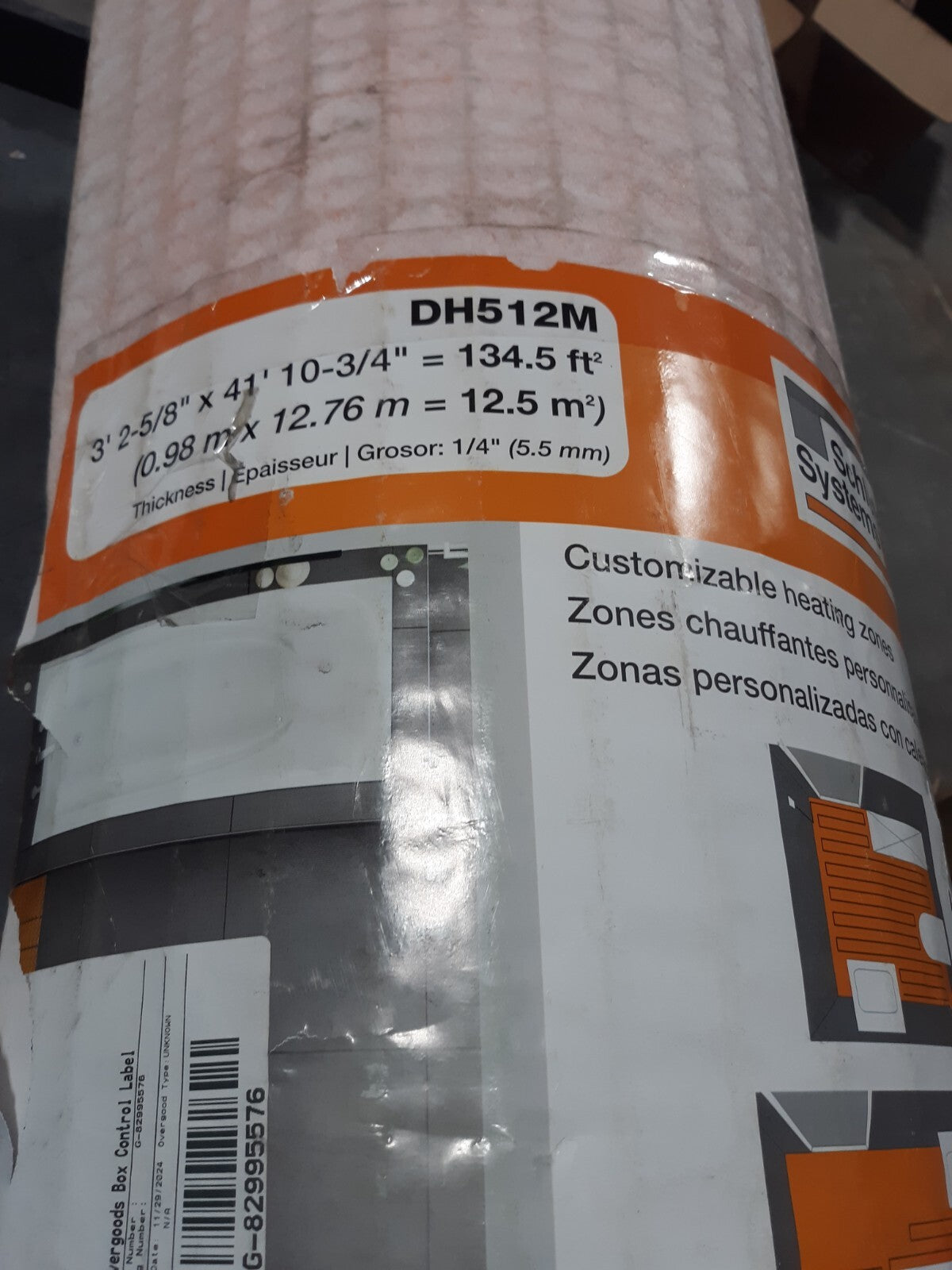 Schluter DH512M DITRA-HEAT Uncoupling Membrane 134.5 sq ft 3'x42'