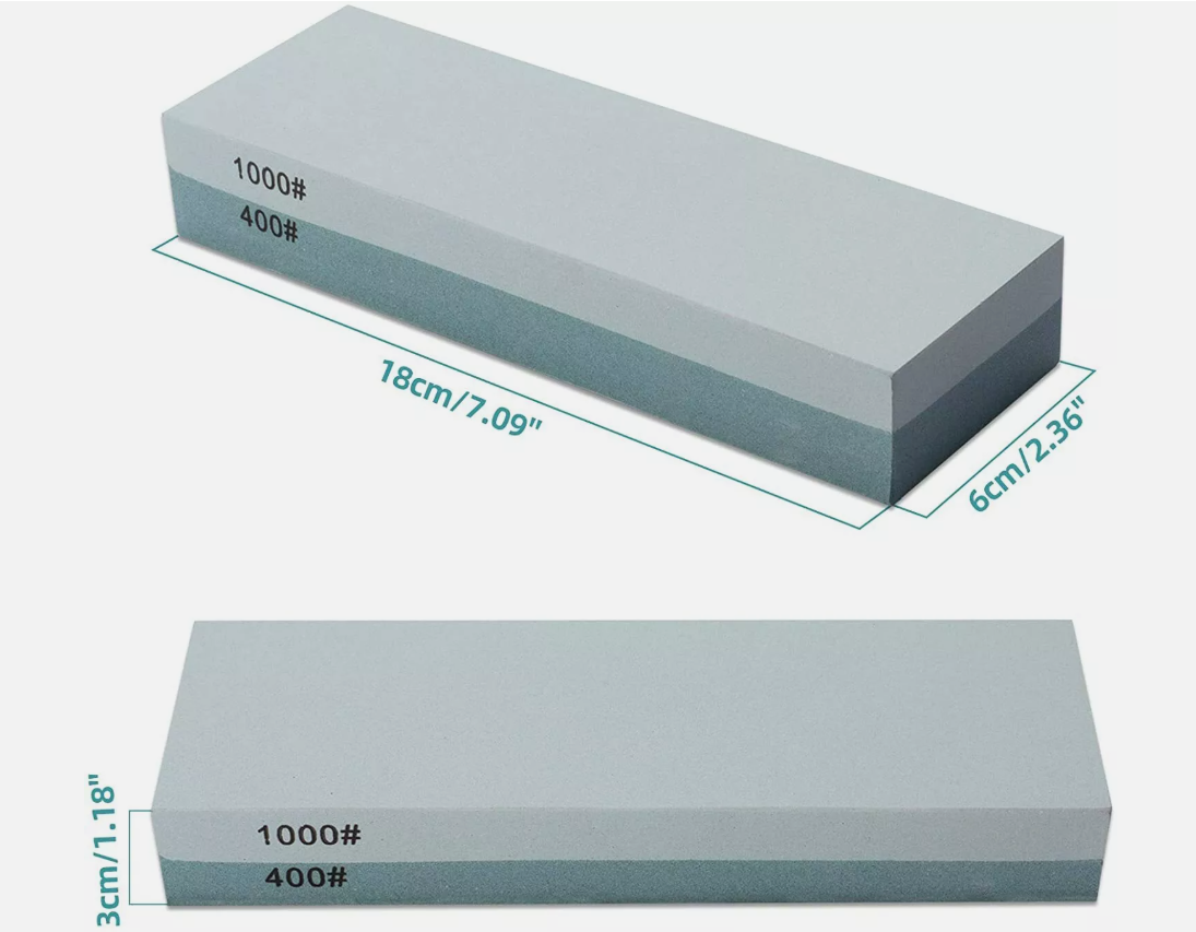 Kitchen Knife Sharpening Stone Dual Water Whetstone Set 400/1000 Grit Sharpener