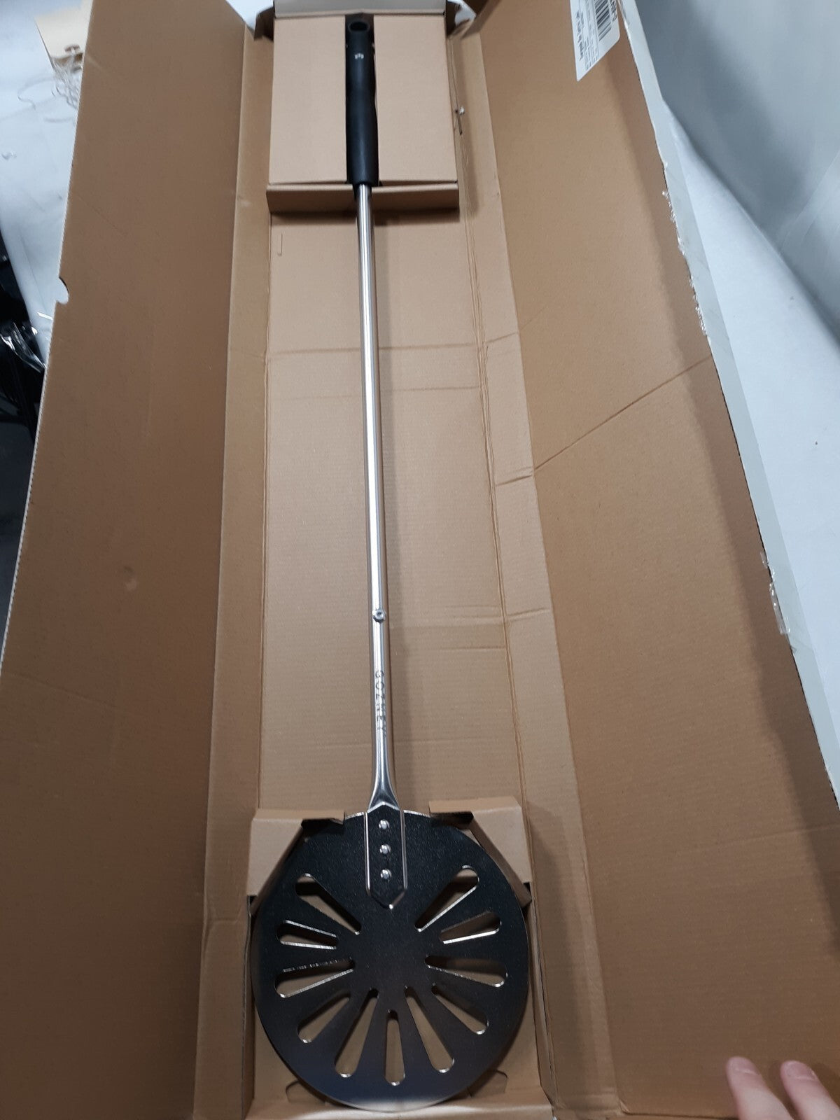 Turning Pizza Peel, 7" x 35" Stainless Steel